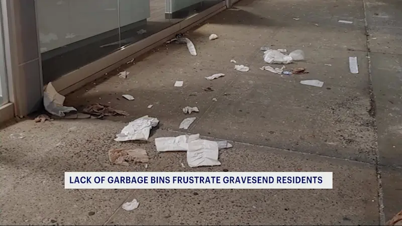 Story image: Overflowing garbage, lack of bins frustrate Gravesend residents