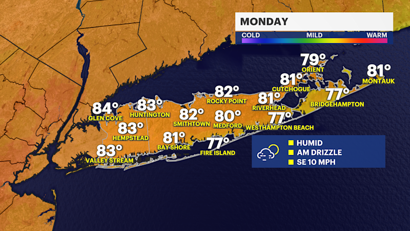Story image: Hot, humid and stormy week ahead on Long Island