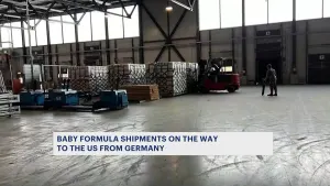 78,000 pounds of infant formula arrives in US