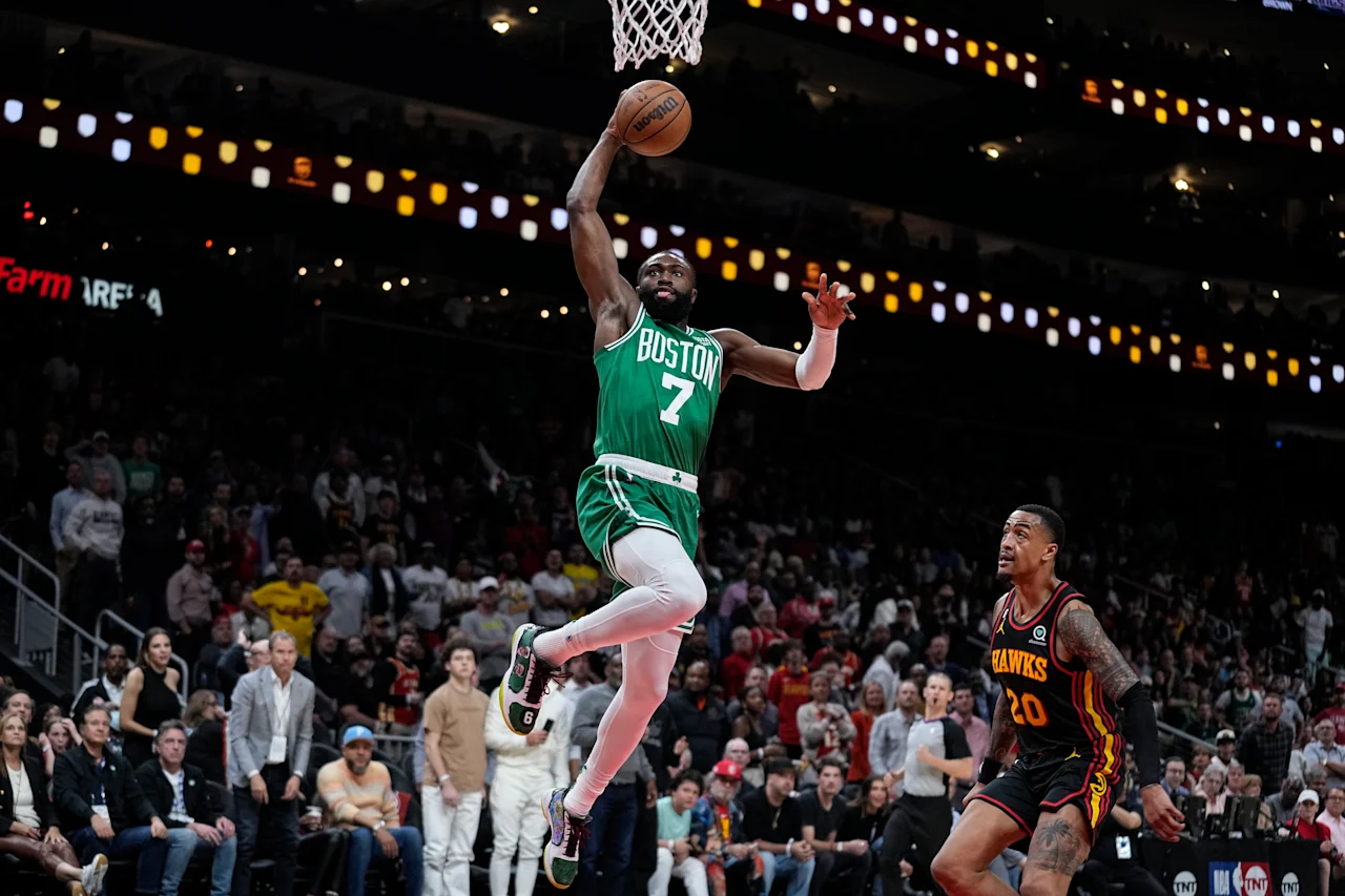 Brown, Tatum score 31 each, Boston beats Hawks for 3-1 lead
