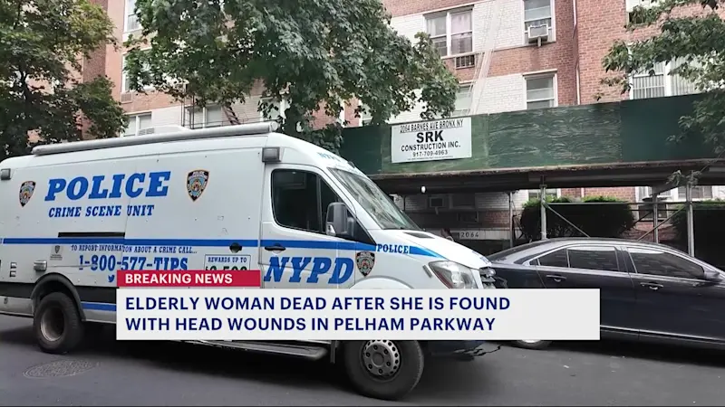 Story image: NYPD: 77-year-old woman found dead with head trauma in Pelham Parkway