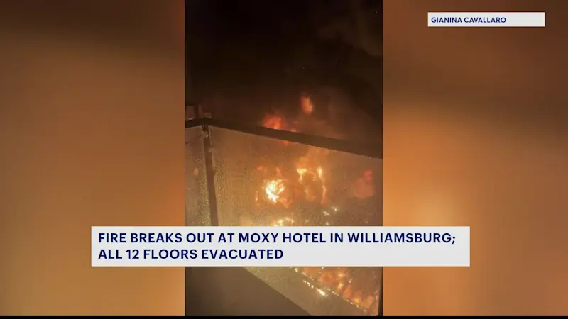 Story image: Williamsburg residents and Moxy Hotel guests shaken by early morning fire 