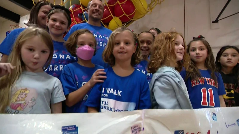 Story image: Meadow Drive Elementary in Mineola raises awareness for juvenile diabetes with walk