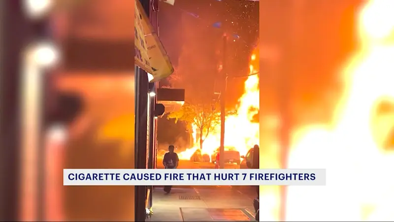 Story image: FDNY: Cigarette caused fire that hurt 7 firefighters in Longwood