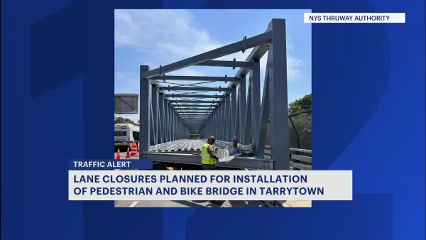 Lane closures planned for installation of pedestrian bike bridge in Tarrytown
