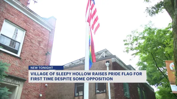 Village of Sleepy Hollow raises Pride flag for first time despite opposition from some residents