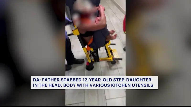 Story image: Father stabbed 12-year-old step-daughter with various kitchen utensils, court documents reveal
