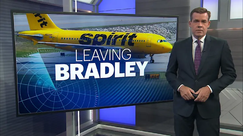 Story image: Spirit Airlines will no longer fly from Connecticut