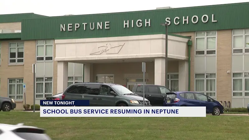 Story image: School bus service to resume Thursday for Neptune Township students
