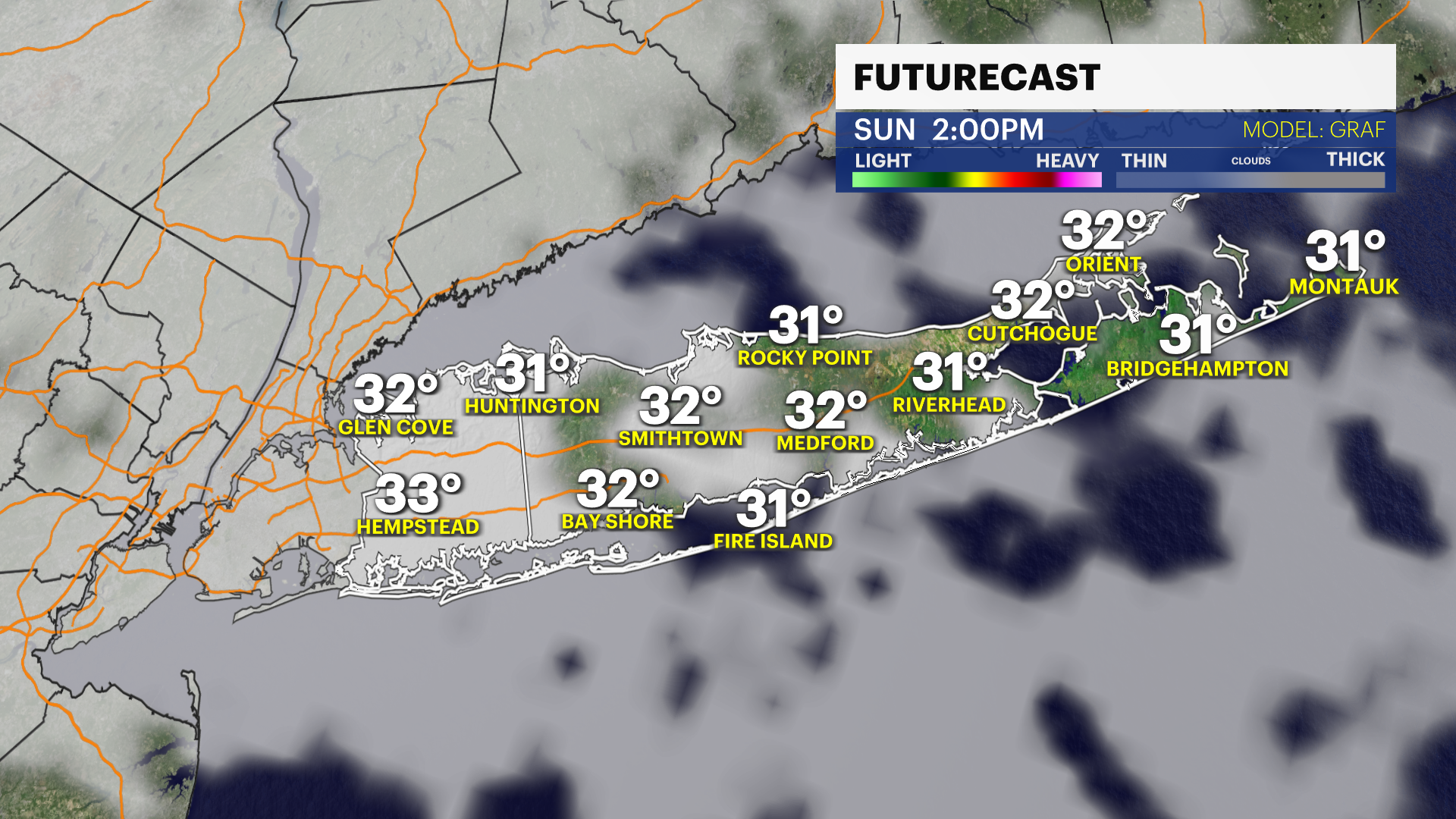 Cold weekend, mild conditions next week on Long Island