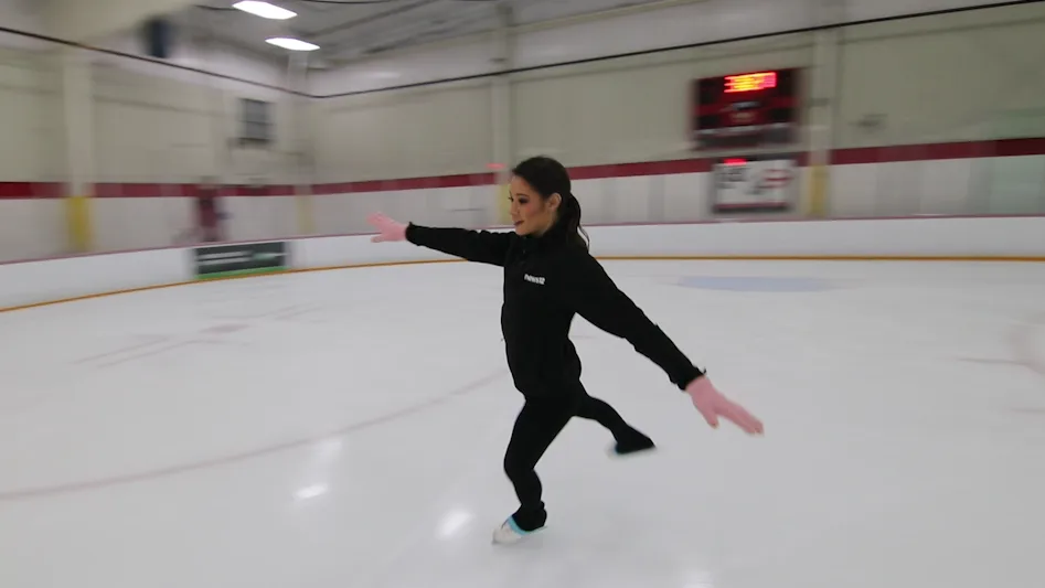 Nikita skating at Westchester Skating Academy