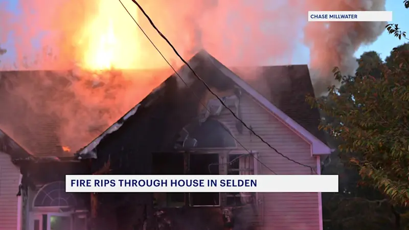 Story image: Fire rips through Selden home