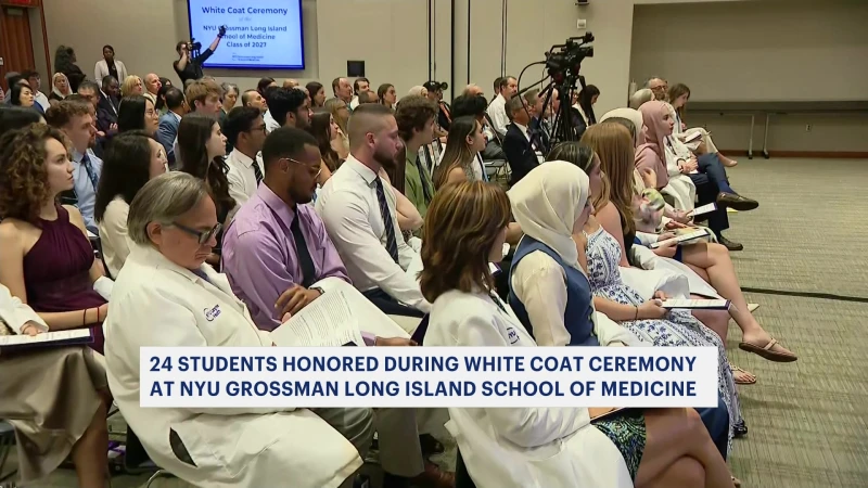 Story image: Ceremony honors 24 students at NYU Grossman Long Island School of Medicine