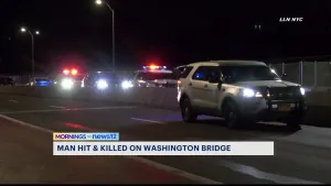 NYPD: Pedestrian fatally struck on Washington Bridge