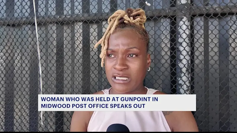 Story image: 'He's going to kill me.' Woman recounts gunpoint robbery at Midwood post office  