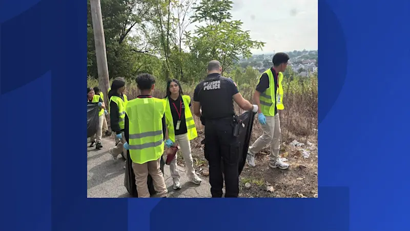 Story image: Jersey Proud: Teens volunteer to pick up trash around Haledon