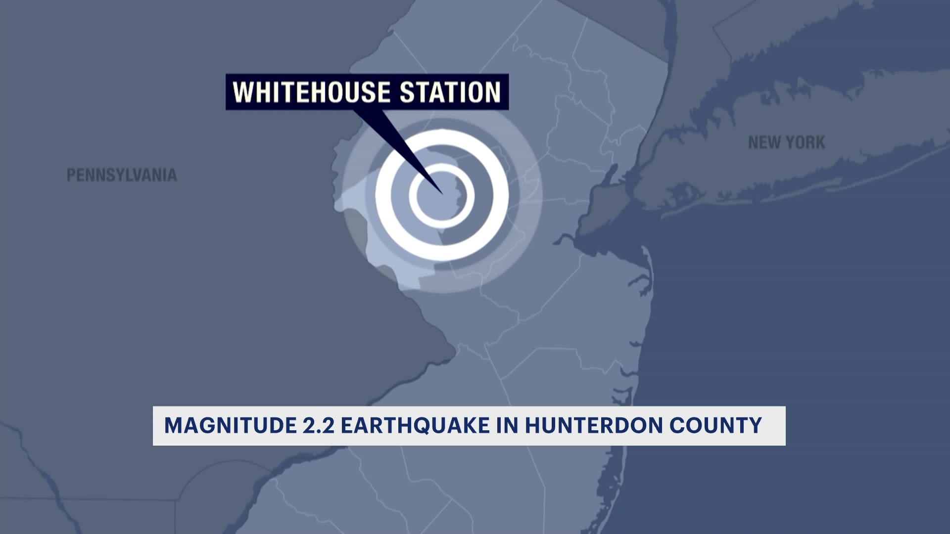 The US Geological Survey confirms that a 2.2 magnitude earthquake shook parts of New Jersey