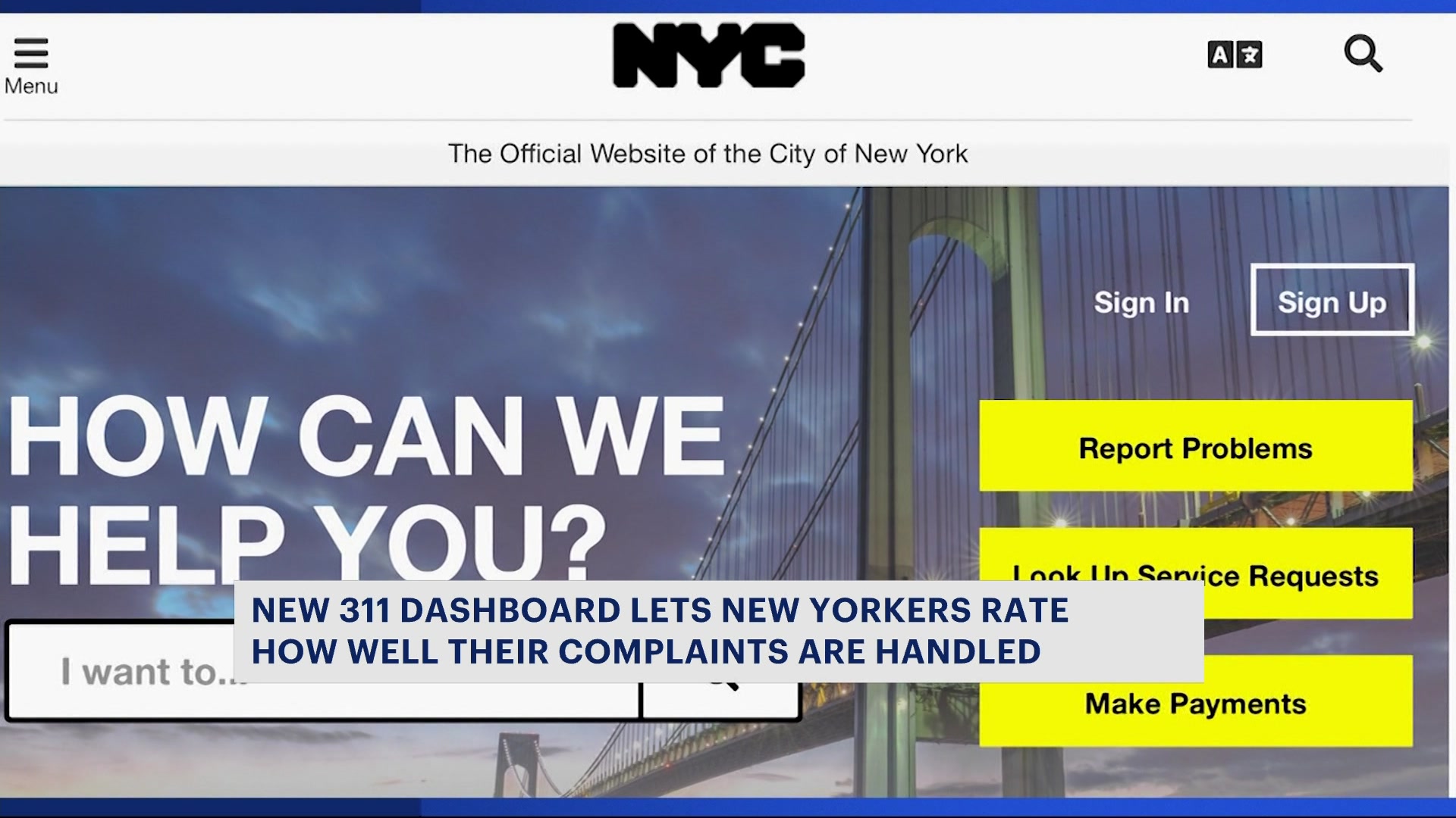 News 12 | New York | New 311 dashboard allows New Yorkers to follow ...