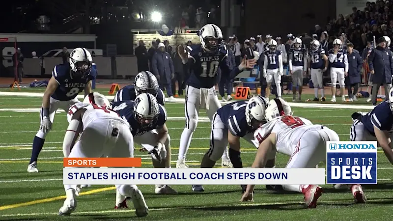 Story image: Behrends steps down as Staples HS  football coach