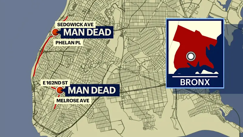 Story image: Police probe deaths of 2 men in The Bronx
