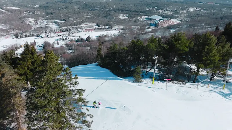 Story image: Go from snowy slopes to sunny splashes all in one weekend at Camelback Resort