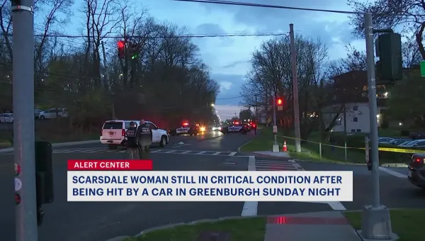 Police: Greenburgh pedestrian struck by car at intersection, remains in critical condition