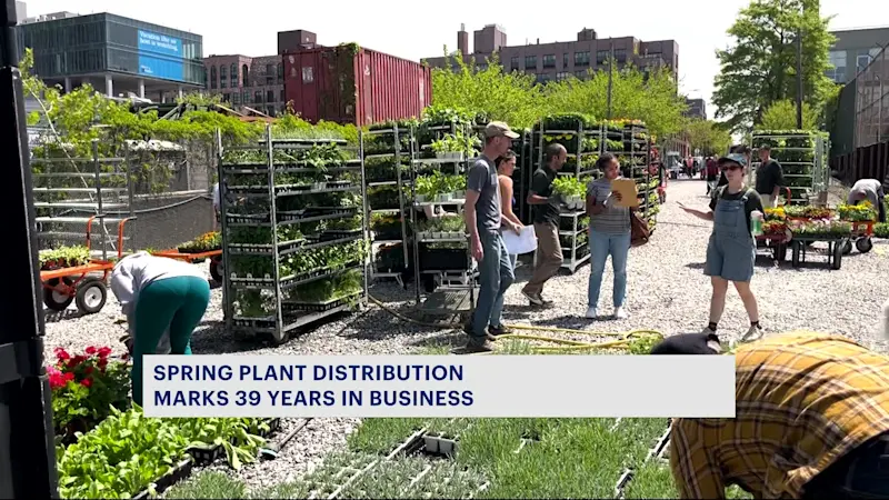Story image: NYC's largest, oldest plant distribution brings fresh plants and produce to Williamsburg 