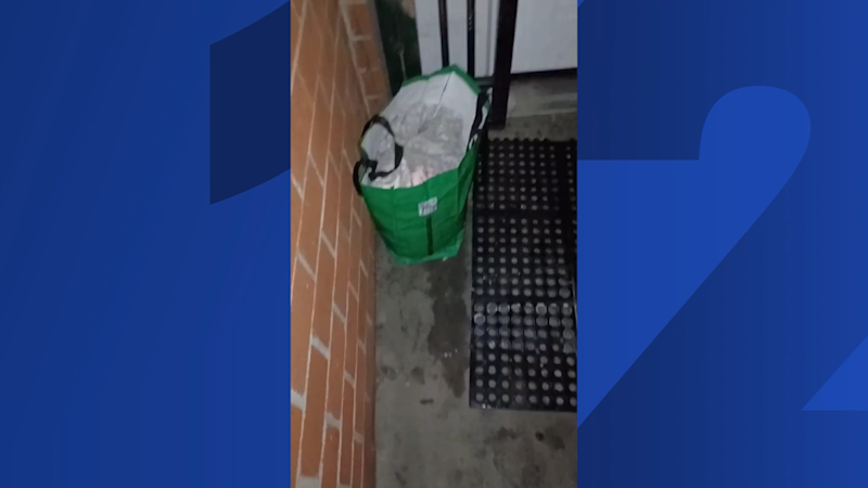 Story image: Baby wrapped in blankets found in shopping bag outside Longwood apartment