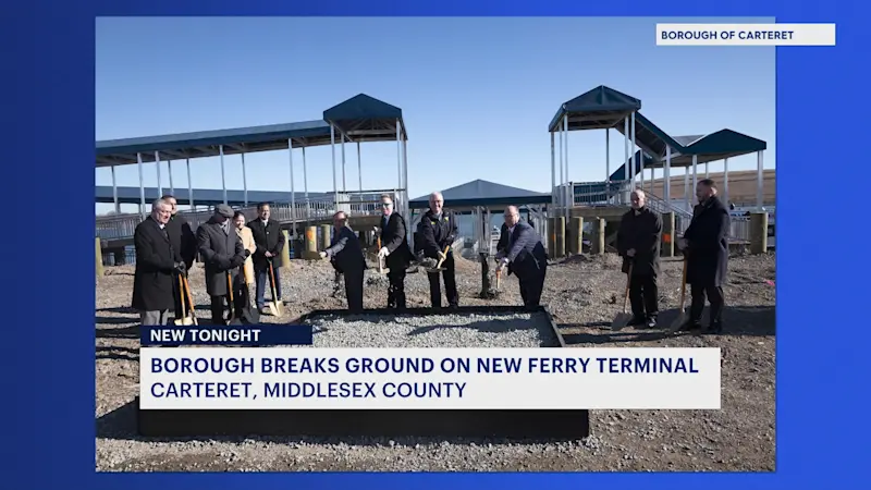 Story image: Carteret breaks ground on new ferry terminal building