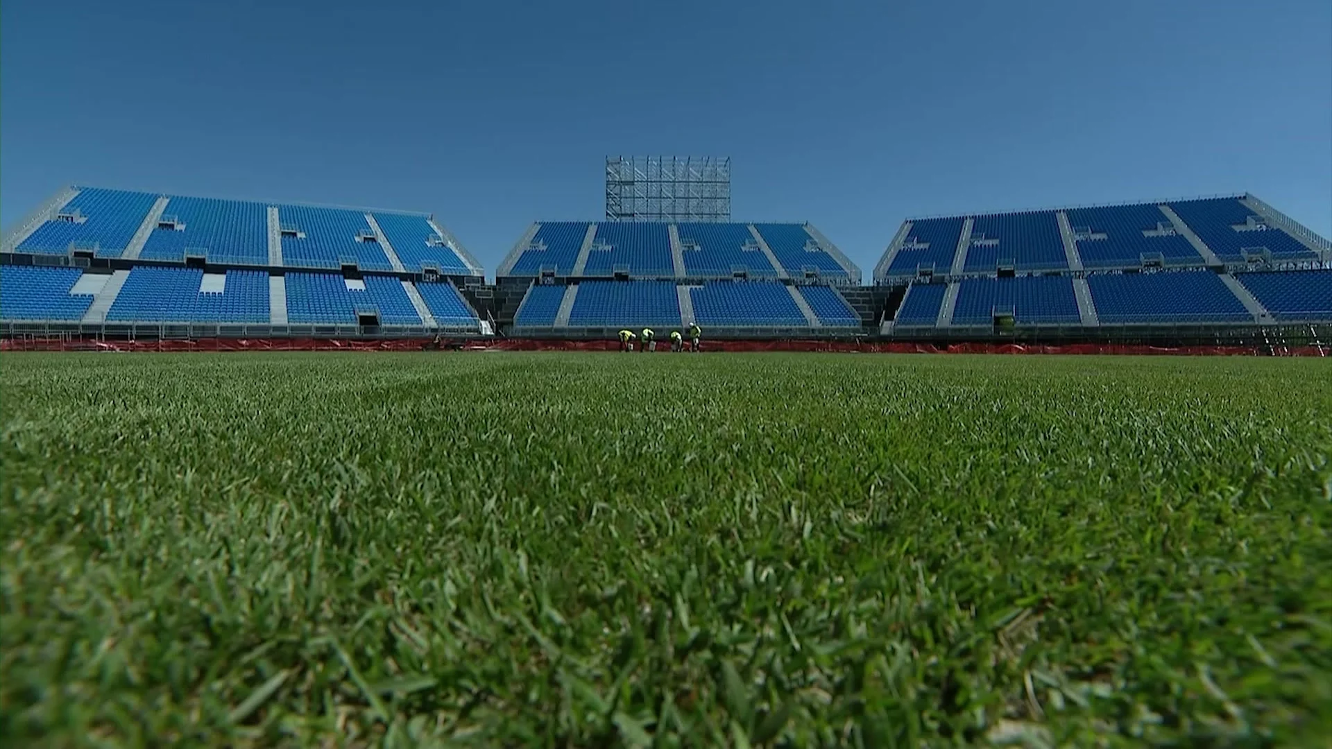Get an inside look at the field and stadium constructed for the Cricket World Cup at Eisenhower Park