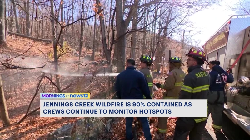 Story image: Relief in sight! Crews making final push to extinguish Greenwood Lake fire hot spots