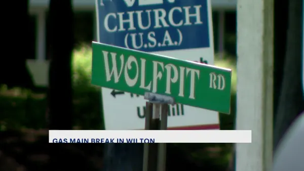 Wolfpit Road reopens following gas main break in Wilton