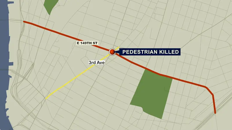 Story image: Pedestrian fatally struck by box truck in Mott Haven
