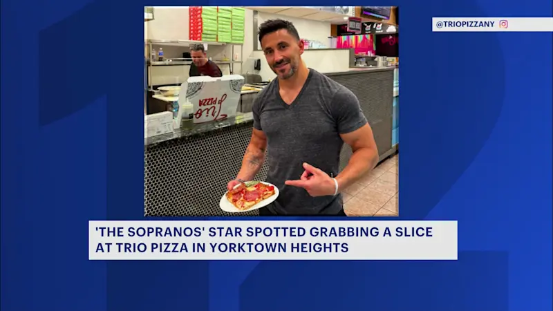 Story image: 'Sopranos' actor visits Yorktown Heights pizzeria for the 'Tony Soprano' signature slice