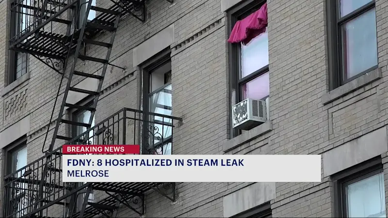 Story image: FDNY: Steam leak in Melrose apartment building hospitalizes 8