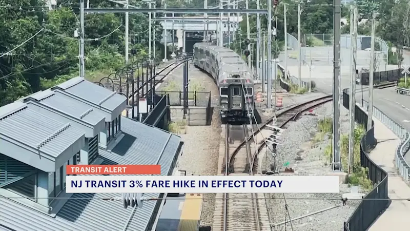 Story image: NJ Transit fares for trains and buses increase 3% today 