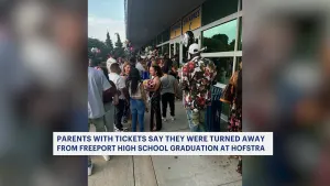 Some Freeport parents say they weren't let inside Hofstra for their kids' high school graduation