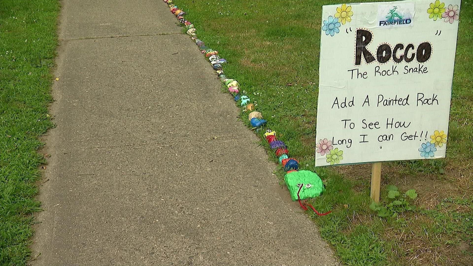 Rocco the Rock Snake: Colorful 600-rock display offers fun activity for ...