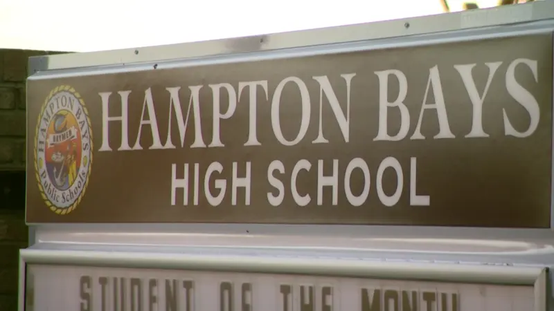 Story image: Report of gun near Hampton Bays High School triggers lockdown, later tied to 'senior assassin' game