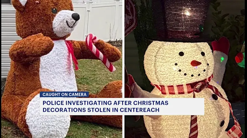 Story image: Christmas decorations stolen twice from Centereach home