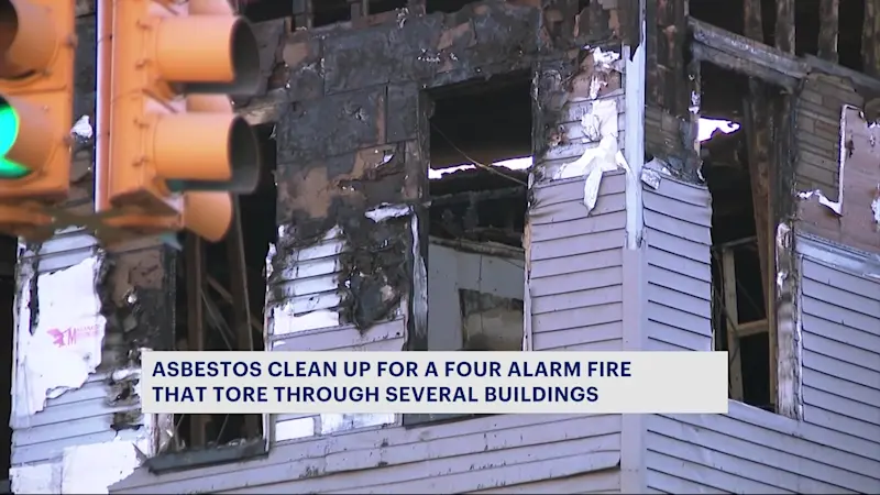 Story image: DEP: Asbestos contractors clean debris from massive Williamsburg fire 