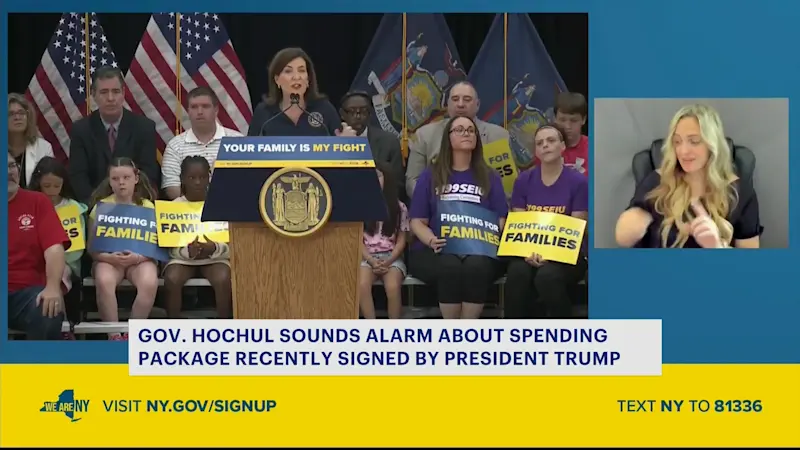 Story image: Gov. Kathy Hochul sounds alarm about federal cuts