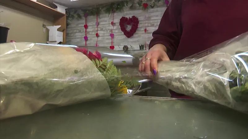 Story image: Hudson Valley flower shop says it isn't raising prices on Valentine's Day, despite rising operating costs