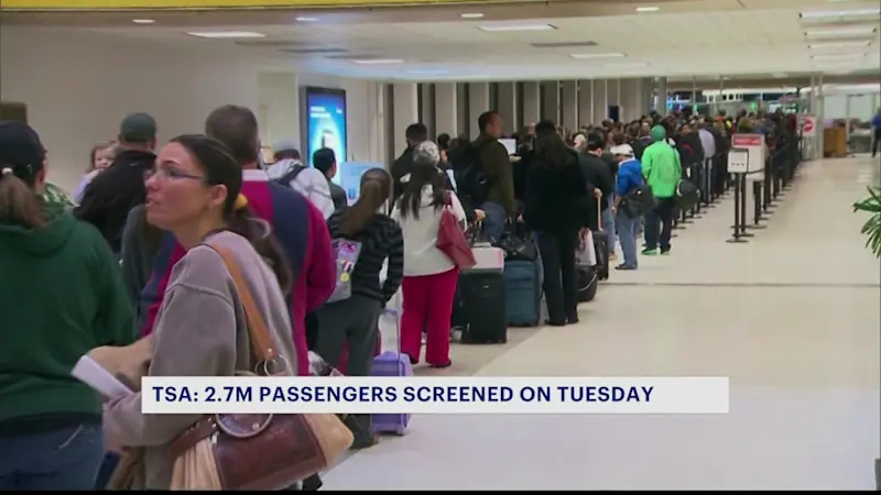 Story image: Travelers at JFK airport cite planning early for hassle-free experience during Thanksgiving