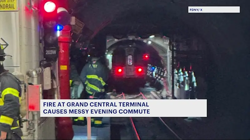 Story image: 2-alarm fire at Grand Central sparks major LIRR disruptions; service resumes