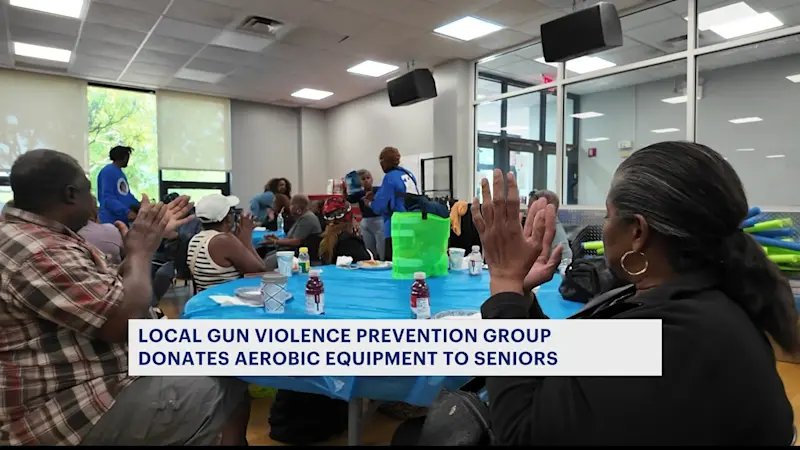 Story image: Local gun violence prevention group makes donation to community center