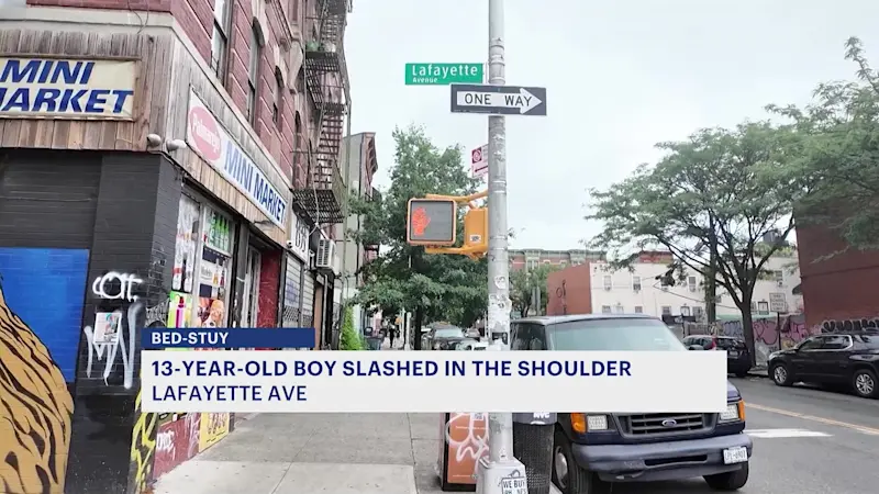 Story image: NYPD: 13-year-old boy slashed in Bed-Stuy; suspect sought