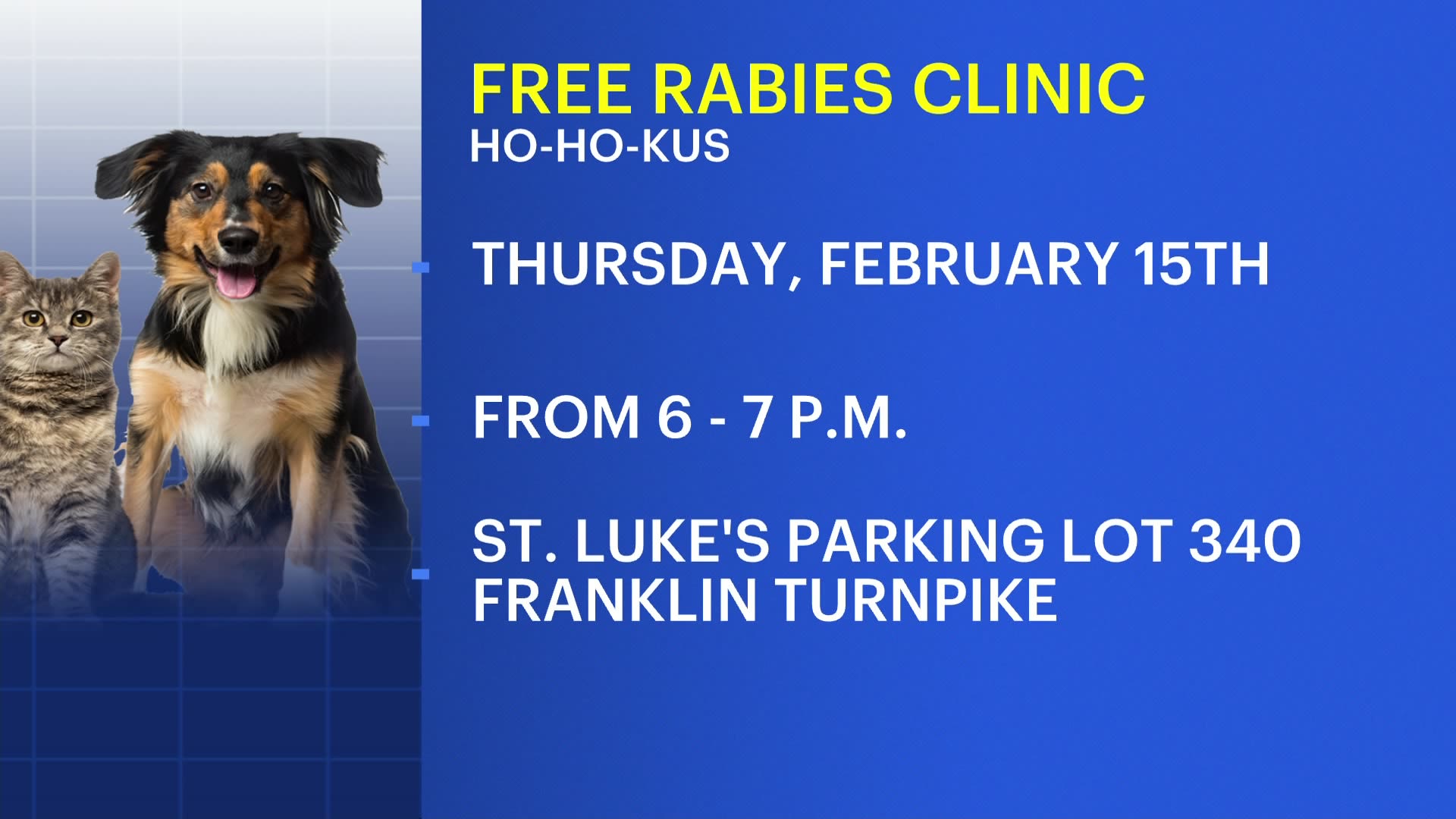 HoHoKus to hold free rabies clinic