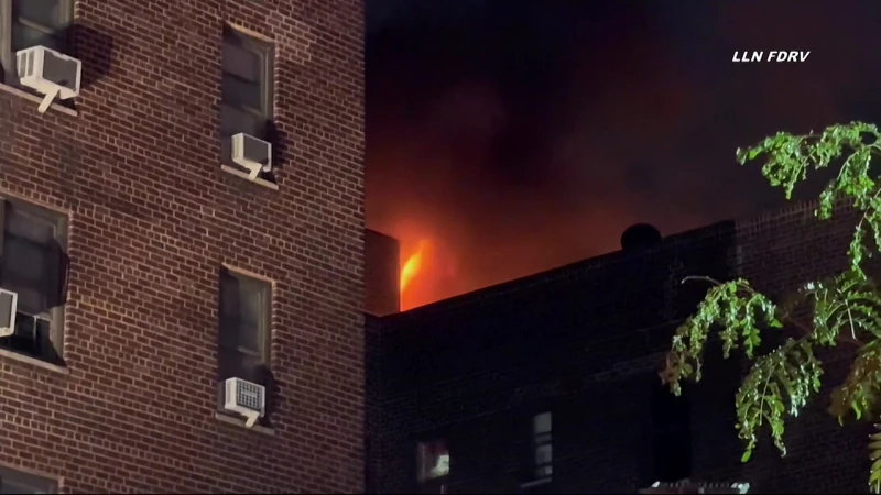 Story image: FDNY: Fire rips through apartment building in Fordham; 2 firefighters injured