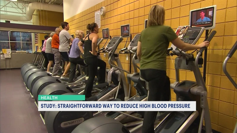 Story image: Study: Exercising for 5 minutes a day can reduce high blood pressure